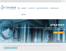 Tablet Screenshot of cosmopharma.com
